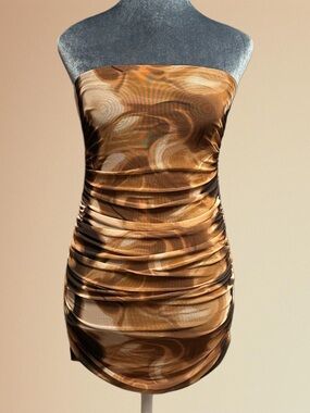 Fashion Nova Kacy Mesh Mini Dress